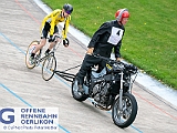 2018 05 22 OffeneRennbahn Steher IGOR BD201838  Marcel Lattmann mit Schrittmacher Hansueli Strauss, Steher, Offene Rennbahn Oerlikon Saison 2018 am 22 May, 2018 in Offene Rennbahn Oerlikon, Oerlikon, Schweiz, Photo Credit CuPNet Photo Peter Mettler : Bahnoval, Bahnrennen, Offene Rennbahn Oerlikon, Radrennen, Velo, Velodrome Oerlikon