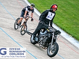 2018 05 22 OffeneRennbahn Steher IGOR BD201849  Peter Joerg mit Schrittmacher Wilfried Baumgartner, Steher, Offene Rennbahn Oerlikon Saison 2018 am 22 May, 2018 in Offene Rennbahn Oerlikon, Oerlikon, Schweiz, Photo Credit CuPNet Photo Peter Mettler : Bahnoval, Bahnrennen, Offene Rennbahn Oerlikon, Radrennen, Velo, Velodrome Oerlikon