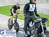 2018 05 22 OffeneRennbahn Steher IGOR BD201882  Michael Alborn mit Schrittmacher Dino Rey, Steher, Offene Rennbahn Oerlikon Saison 2018 am 22 May, 2018 in Offene Rennbahn Oerlikon, Oerlikon, Schweiz, Photo Credit CuPNet Photo Peter Mettler : Bahnoval, Bahnrennen, Offene Rennbahn Oerlikon, Radrennen, Velo, Velodrome Oerlikon