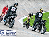 2018 05 22 OffeneRennbahn Steher IGOR BD201899  Giuseppe Atzeni mit Schrittmacher Mathias Luginbuehl und Michael Alborn mit Schrittmacher Dino Rey, Steher, Offene Rennbahn Oerlikon Saison 2018 am 22 May, 2018 in Offene Rennbahn Oerlikon, Oerlikon, Schweiz, Photo Credit CuPNet Photo Peter Mettler : Bahnoval, Bahnrennen, Offene Rennbahn Oerlikon, Radrennen, Velo, Velodrome Oerlikon