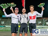 2018 08 28 OffeneRennbahn EliteUCIC2 Scratch IGOR BD106025  Elite UCI C2 Scratch, P1 - Stephen HALL, AUS, Maloja Pushbikers, P2 - Tristan MARGUET, RC Olympia Biel, Samsung, P3 - Thery SCHIR, VC Orbe, Offene Rennbahn Oerlikon Saison 2018 am 28 August, 2018 in Offene Rennbahn Oerlikon, Oerlikon, Schweiz, Photo Credit CuPNet Photo Peter Mettler : Bahnoval, Bahnrennen, Offene Rennbahn Oerlikon, Radrennen, Velo, Velodrome Oerlikon