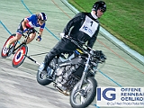 2018 08 28 OffeneRennbahn Steher International MoeslerundMeier IGOR BD202233  Steher International, Moesler und Meier AG, Emilien CLERE, FRA, Offene Rennbahn Oerlikon Saison 2018 am 28 August, 2018 in Offene Rennbahn Oerlikon, Oerlikon, Schweiz, Photo Credit CuPNet Photo Peter Mettler : Bahnoval, Bahnrennen, Offene Rennbahn Oerlikon, Radrennen, Velo, Velodrome Oerlikon