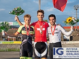 2018 07 10 OffeneRennbahn SM Elite Scratch IGOR BD102713  Schweizermeisterschaft Elite Scratch, v.l.n.r. Lukas RUEEGG, VC Hittnau, Thery SCHIR, VC Orbe, Tristan MARGUET, RC Olympia Biel, Samsung, Offene Rennbahn Oerlikon Saison 2018 am 10 July, 2018 in Offene Rennbahn Oerlikon, Oerlikon, Schweiz, Photo Credit CuPNet Photo Peter Mettler : Bahnoval, Bahnrennen, Offene Rennbahn Oerlikon, Radrennen, Velo, Velodrome Oerlikon