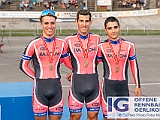 2018 08 28 OffeneRennbahn SM TeamSprint IGOR BD105755  SM Team Sprint, P3 - HOCHSTRASSER Loris (U17), DE LISI Nicolo (U19), FREULER Jan André (Elite), Offene Rennbahn Oerlikon Saison 2018 am 28 August, 2018 in Offene Rennbahn Oerlikon, Oerlikon, Schweiz, Photo Credit CuPNet Photo Peter Mettler : Bahnoval, Bahnrennen, Offene Rennbahn Oerlikon, Radrennen, Velo, Velodrome Oerlikon
