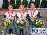 2018 08 28 OffeneRennbahn SM TeamSprint IGOR BD105808  SM Team Sprint, JULITA Dario (U17), DIAZ Philip (U19), SELENATI Nico (Elite), Offene Rennbahn Oerlikon Saison 2018 am 28 August, 2018 in Offene Rennbahn Oerlikon, Oerlikon, Schweiz, Photo Credit CuPNet Photo Peter Mettler : Bahnoval, Bahnrennen, Offene Rennbahn Oerlikon, Radrennen, Velo, Velodrome Oerlikon