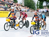 2019 07 09 OffeneRennbahn Derny IGOR BD109002  HALL Stephen, AUS - Maloja Pushbikers mit Schrittmacher SAUTEBIN Jean-Marc und RUEPP Martin, RRC Diessenh - Team PEDALE SIMPLON mit Schrittmacher HILPERTSHAUSER Rene, Wullschleger Derny-Cup am 9 Juli, 2019 in Offene Rennbahn Oerlikon, Oerlikon, Schweiz, Photo Credit CuPNet Photo Peter Mettler : Bahnoval, Bahnrennen, Offene Rennbahn Oerlikon, Radrennen, Velo, Velodrome Oerlikon