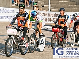 2019 07 09 OffeneRennbahn Derny IGOR BD203207  FREULER Jan-Andre, RBT Fridolin - Atzeni Race mit Schrittmacher ALBORN Michael und LIENHARD Fabian, VC Steinmaur - IAM-Excelsior Cycling mit Schrittmacher STRAUSS Hansueli, Wullschleger Derny-Cup am 9 Juli, 2019 in Offene Rennbahn Oerlikon, Oerlikon, Schweiz, Photo Credit CuPNet Photo Peter Mettler : Bahnoval, Bahnrennen, Offene Rennbahn Oerlikon, Radrennen, Velo, Velodrome Oerlikon