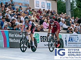 2019 06 18 OffeneRennbahn Elite Points IGOR BD209085  AUGENSTEIN Moritz, GER - Maloja Pushbikers und VITZTHUM Simon, RV Altenrhein - Bischibikes / kopierpapier, Elite Points am 18 Juni, 2019 in Offene Rennbahn Oerlikon, Oerlikon, Schweiz, Photo Credit CuPNet Photo Peter Mettler : Bahnoval, Bahnrennen, Offene Rennbahn Oerlikon, Radrennen, Velo, Velodrome Oerlikon