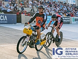 2019 06 25 OffeneRennbahn Derny IGOR BD209381  VITZTHUM Simon, RV Altenrhein - Bischibikes / kopierpapier mit Schrittmacher KELLER Hanspeter, Wulllschleger Derny-Cup am 25 Juni, 2019 in Offene Rennbahn Oerlikon, Oerlikon, Schweiz, Photo Credit CuPNet Photo Peter Mettler : Bahnoval, Bahnrennen, Offene Rennbahn Oerlikon, Radrennen, Velo, Velodrome Oerlikon