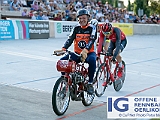 2019 07 30 OffeneRennbahn Derny IGOR BD206467  VOGEL Alex, VC Aadorf-Elgg - Swiss Racing Academy mit Schrittmacher STRAUSS Hansueli, Wullschleger Derny-Cup am 30 Juli, 2019 in Offene Rennbahn Oerlikon, Oerlikon, Schweiz, Photo Credit CuPNet Photo Peter Mettler : Bahnoval, Bahnrennen, Offene Rennbahn Oerlikon, Radrennen, Velo, Velodrome Oerlikon