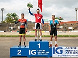 2019 06 11 OffeneRennbahn SM Elite Keirin IGOR BD106973  Podium SM Elite Keirin (v.l.n.r.) SELENATI Nico, RV Wetzikon - AKROS - Thoemus, FROSSARD Marc, RC Olympia Biel - TrackTeam BE electric, RVZ, RUEPP Martin, RRC Diessenh - Team PEDALE SIMPLON, am 11. June 2019 in Offene Rennbahn Oerlikon, Oerlikon, Schweiz, Photo Credit CuPNet Photo Peter Mettler : Bahnoval, Bahnrennen, Offene Rennbahn Oerlikon, Radrennen, Velo, Velodrome Oerlikon