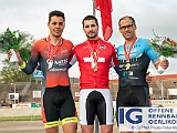 2019 06 11 OffeneRennbahn SM Elite Keirin IGOR BD106986  Podium SM Elite Keirin (v.l.n.r.) SELENATI Nico, RV Wetzikon - AKROS - Thoemus, FROSSARD Marc, RC Olympia Biel - TrackTeam BE electric, RVZ, RUEPP Martin, RRC Diessenh - Team PEDALE SIMPLON, am 11. June 2019 in Offene Rennbahn Oerlikon, Oerlikon, Schweiz, Photo Credit CuPNet Photo Peter Mettler : Bahnoval, Bahnrennen, Offene Rennbahn Oerlikon, Radrennen, Velo, Velodrome Oerlikon