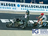 2019 08 13 OffeneRennbahn SM Steher IGOR BD202597  ATZENI Giuseppe, VC Steinmaur - Moesler & Meier, Elektroanlag. mit Schrittmacher LUGINBUEHL Mathias, Steher Schweizermeisterschaft am 13 August, 2019 in Offene Rennbahn Oerlikon, Oerlikon, Schweiz, Photo Credit CuPNet Photo Peter Mettler : Bahnoval, Bahnrennen, Offene Rennbahn Oerlikon, Radrennen, Velo, Velodrome Oerlikon