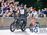 2019 08 13 OffeneRennbahn SM Steher IGOR BD202706  ATZENI Giuseppe, VC Steinmaur - Moesler & Meier, Elektroanlag. mit Schrittmacher LUGINBUEHL Mathias, Steher Schweizermeisterschaft am 13 August, 2019 in Offene Rennbahn Oerlikon, Oerlikon, Schweiz, Photo Credit CuPNet Photo Peter Mettler : Bahnoval, Bahnrennen, Offene Rennbahn Oerlikon, Radrennen, Velo, Velodrome Oerlikon