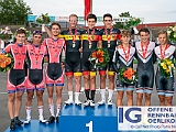 2019 08 27 OffeneRennbahn SM TeamSprint IGOR BD102334  (v.l.n.r.) Team Ostschweiz - VITZTHUM Simon, DE LISI Nicolo, MARKWALDER Yanis, TSP Cadre Cycliste Geneve - PERIZZOLO Loic, FORTIS Damien, CONSTANT Matteo, Trainingsstuetzpunkt Oerlikon 1 - RUEEGG Lukas, EGLI Damian, TAPPEINER Pascal, SM Team Sprint am 27 August, 2019 in Offene Rennbahn Oerlikon, Oerlikon, Schweiz, Photo Credit CuPNet Photo Peter Mettler : Bahnoval, Bahnrennen, Offene Rennbahn Oerlikon, Radrennen, Velo, Velodrome Oerlikon