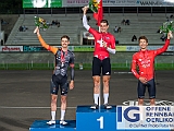 2021 09 14 OffeneRennbahn SM Einzelverfolgung Herren IGOR BD404475  Siegerehrung SM Einzelverfolgung Elite / U23 P1 Claudio Imhof, VC Hirslanden P2 Simon Vitzthum, RV Altenrhein P3 Valère Thiébaud, Zeta Cycling Club  Offene Rennbahn Oerlikon Saison 2021 am 14 September, 2021 auf der Offene Rennbahn Oerlikon CuPNet Photo Peter Mettler : Bahnoval, Bahnrennen, Offene Rennbahn Oerlikon, Radrennen, Velo, Velodrome Oerlikon