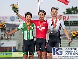 2023 06 13 OffeneRennbahn SM1000m IGOR BD400023  Podest SM 1000m 2023 (v.l.n.r.) Luca BUEHLMANN, Toronto Hustle, Nicolo DE LISI, RMC Gossau, Alex VOGEL, VC Aadorf-Elgg Offene Rennbahn Oerlikon Saison 2023 on 13 June, 2023 in Offene Rennbahn Oerlikon, Oerlikon, Schweiz, Photo Credit CuPNet Photo Peter Mettler : Bahnoval, Bahnrennen, Offene Rennbahn Oerlikon, Radrennen, Velo, Velodrome Oerlikon